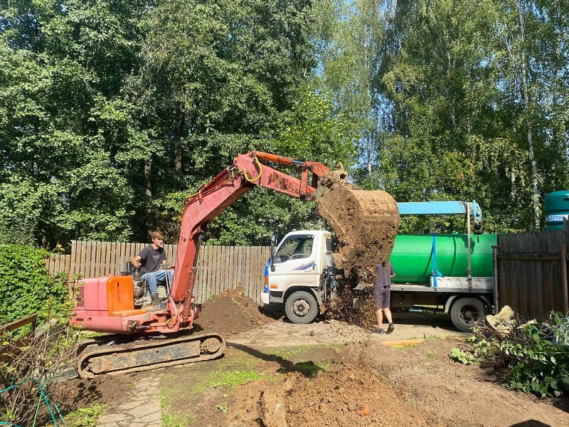 Монтаж газгольдера Спецгаз 6600 л в Козельске под ключ с земляными работами
