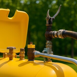 Заправка газгольдеров в Козельске